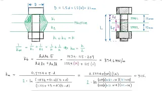 Bolt and Member Stiffness - Bolt and Nut Selection - Example 1