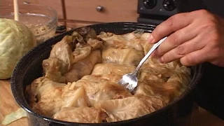 Ukraivin - Meatless Holubtsee (stuffed cabbage rolls) clip excerpt