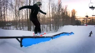 How To Hit Kinked Rails On Skis