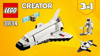 LEGO® Creator 3in1 Space Shuttle (31134)[144 pcs] Astronaut & Spaceship | Instructions | TBB