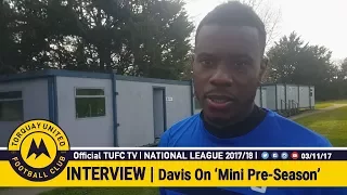 Official TUFC TV | Liam Davis On United's 'Mini Pre Season' 03/11/17