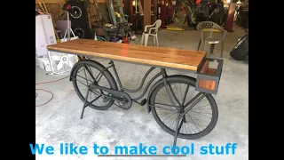 How I built my custom bicycle table!