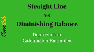 Straight Line Method vs Diminishing Balance Method (Depreciation Calculation Examples)