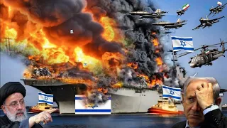 Israeli Second Navy Aircraft Carrier Badly Destroyed by Iranian Combat Fighter jets - GTA 5