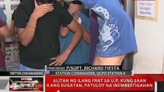 Alitan ng ilang frat sa U.P. kung saan 4 ang sugatan, patuloy na iniimbestigahan