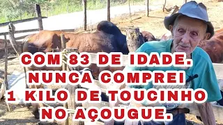 SR. JACINTO AOS 83 ANOS AINDA TRABALHA NA ROÇA.