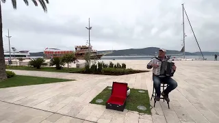 Rasha Sirberian in Tivat street musician