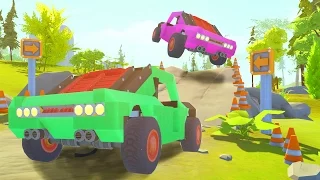 ГОНКИ НА САМОДЕЛЬНЫХ ВНЕДОРОЖНИКАХ В SCRAP MECHANIC! ПОСТРОЙ СВОЮ ТАЧКУ И ГОНЯЙСЯ!