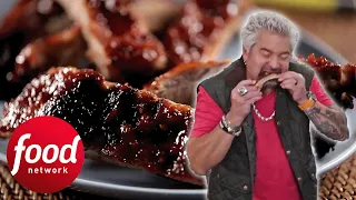 Guy Loves These Mouthwatering Hot Chili Crisp Baby Back Ribs | Guy's Ranch Kitchen