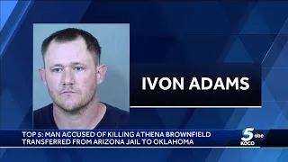 Man accused of killing Athena Brownfield released from Arizona jail to return to Oklahoma
