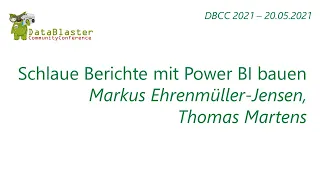 DBCC2021 - Schlaue Berichte mit Power BI bauen