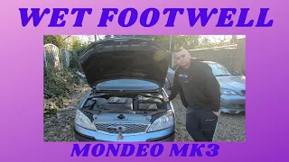 Water Leaking In Ford Mondeo Footwell #mondeomk3 #fordmondeo #mk3mondeo