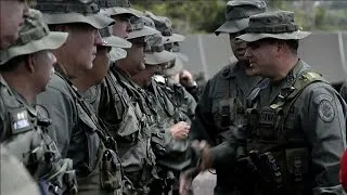 Venezuelan Army holds military parade near border with Guyana