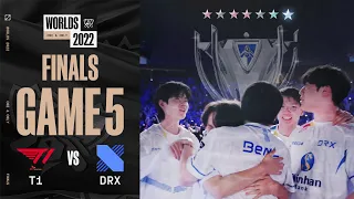 전설을 만들어 갑니다 LCK | T1 vs. DRX 게임5 하이라이트 | Finals | 11.06 | 2022 월드 챔피언십