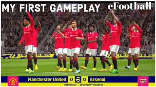 eFootball 2023 mobile game my first Gameplay ( Manchester United VS Arsenal )