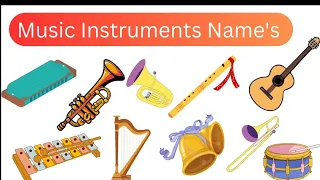 20 Musical Instruments Name's | Musical Instruments Name in English | Musical Instruments for Kids