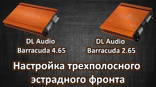 Настройка трехполосного эстрадного фронта на примере усилителей DL Audio Barracuda 2.65 и 4.65
