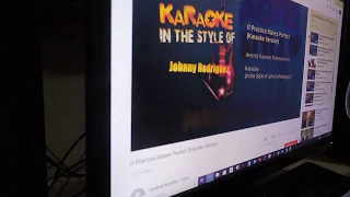 Karaoke Cover of Johnny Rodriguez - If Practice Makes Perfect 1-29-2019