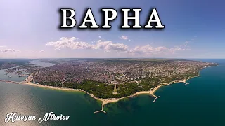 Кадри от Самолет на град Варна