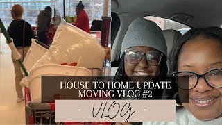 HOUSE TO HOME| MOVING VLOG #2| WE BOUGHT A HOUSE| NEW CONSTRUCTION| MODERN HOME #MOVING #PACKWITHME