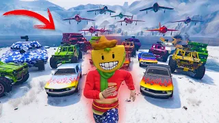 TODOS CONTRA MI INCREIBLE! ESPECIAL NIEVE EN LOS SANTOS!! - GTA V ONLINE