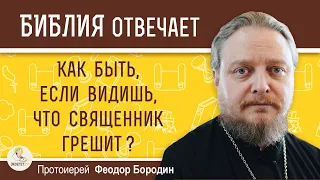 КАК БЫТЬ, ЕСЛИ ВИДИШЬ, ЧТО СВЯЩЕННИК ГРЕШИТ ?  Протоиерей Федор Бородин