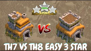 TH7 Vs Max TH8 3 Star Attack || How To TH7 Get Easy 3 Star On Max TH8 || ♦ 2021 Updated ♦