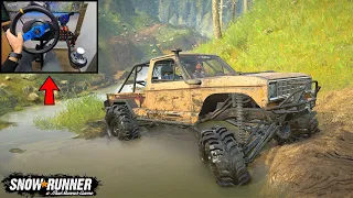 Almost Stuck In The Mud  SnowRunner /4K GamePlay