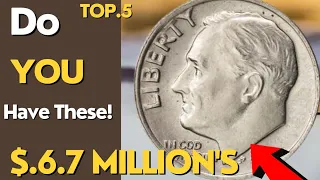 Top 5 most Valuable Pennies Rare Dime, Nickel's & Quarter Dollar Coins Can Make you A Millionaire!