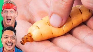 Giant Alien Worms!! BIZARRE Vietnamese Food in the Mekong!!