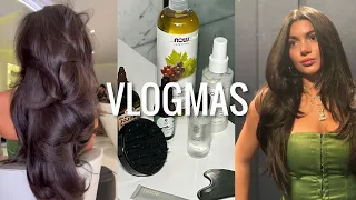 VLOGMAS DAY 4: my haircare routine for long & healthy hair + favorite products !!