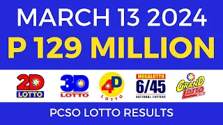 Lotto Result March 13 2024 9pm PCSO