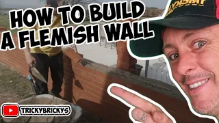 how to build a Flemish garden wall #bricklaying #construction #build