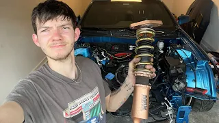 Genesis coupe drift build series ep.2 (PBM coilover and white line sway bar endlink install)