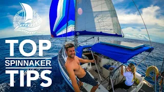 HOW TO SAIL with a SPINNAKER | Top Tips | Sailing Yacht Florence Ep.94