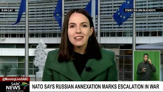 NATO says Russian annexation marks escalation in war