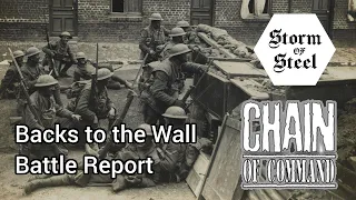 Backs to the Walls WW1 Chain of Command Battle Report | Storm of Steel Wargaming