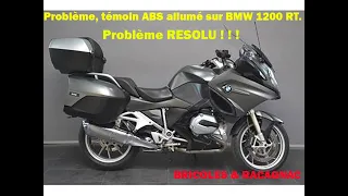 ✌️✌️Problème sur système de freinage ABS,(témoin rouge allumé), sur BMW 1200 RT, (RESOLU 3/3) ✌️✌️