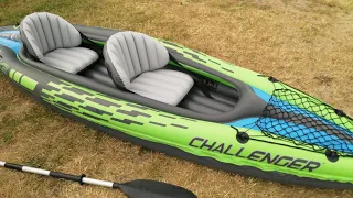 Mit dem Intex Challenger K2 Schlauchboot - Aufblasbares Kajak über den Ostseefjord Schlei Schleswig