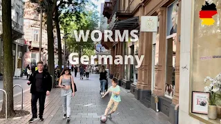 Worms Germany 🇩🇪| 4k 60fps Walking City Center