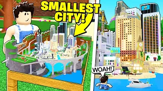 I EXPLORED THE WORLDS SMALLEST CITY In Build a Boat! *INSANE*