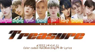 ATEEZ (에이티즈) – Treasure (Color Coded Lyrics/Han/Rom/Eng/Pt-Br)