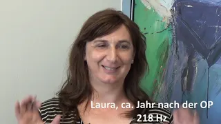 Laura's Stimmfeminisierung - Vorher, Nachher und wie sie es erlebt hat.