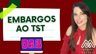 3.5 - Embargos no TST - Embargos de divergência