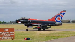 RAF Display Typhoon "Blackjack" departs to RIAT 2023