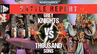 Grey Knights vs Thousand Sons 2000pts | Warhammer 40,000 Battle Report