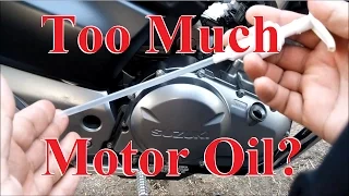 How to Remove Excess Motor Oil