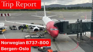 Trip Report | Norwegian Boeing 737-800, Bergen ( BGO ) - Oslo ( OSL )