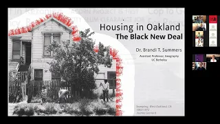 Dr. Brandi Summers and Alan Dones Present on Housing at the Black New Deal Symposium