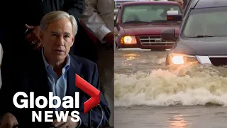 Texas floods: Gov. Abbott declares 23 counties disaster areas following “historic” rainfall